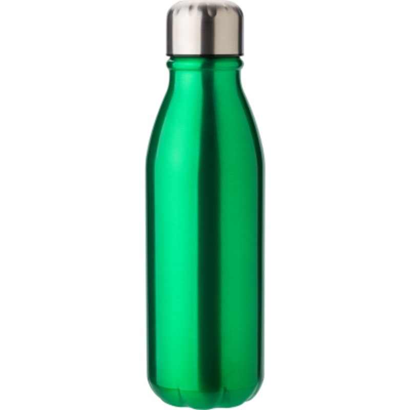 ALUMINIUM METAL SINGLE WALL DRINK BOTTLE in Green – Promise Promo