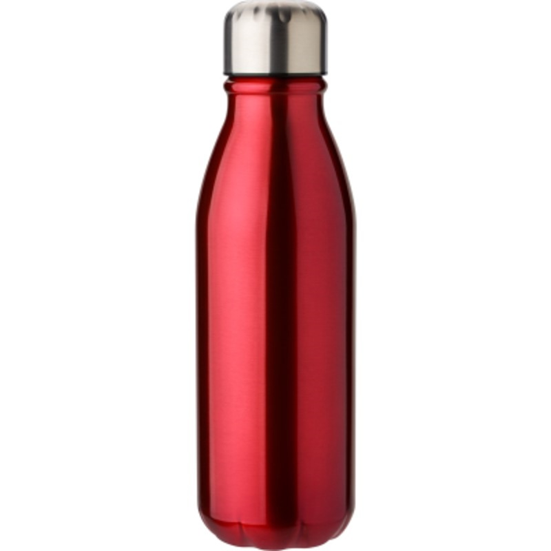 ALUMINIUM METAL SINGLE WALL DRINK BOTTLE in Red – Promise Promo