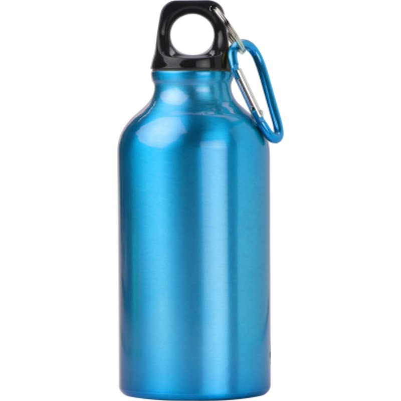 ALUMINIUM METAL WATER BOTTLE (400ML) in Light Blue – Promise Promo