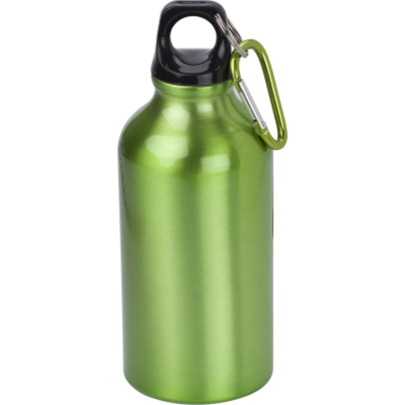 ALUMINIUM METAL WATER BOTTLE (400ML) in Light Green – Promise Promo