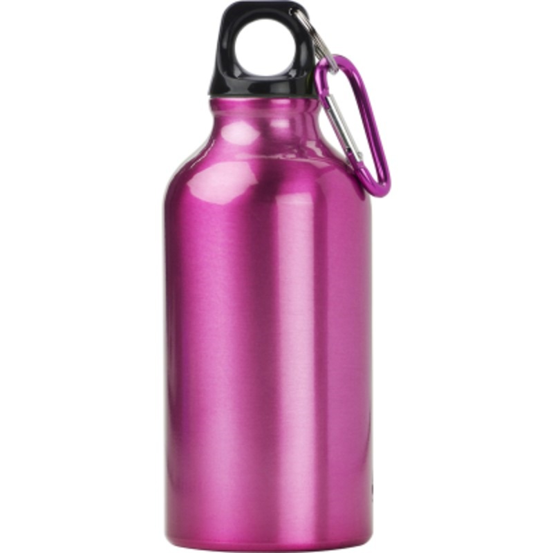 ALUMINIUM METAL WATER BOTTLE (400ML) in Pink – Promise Promo