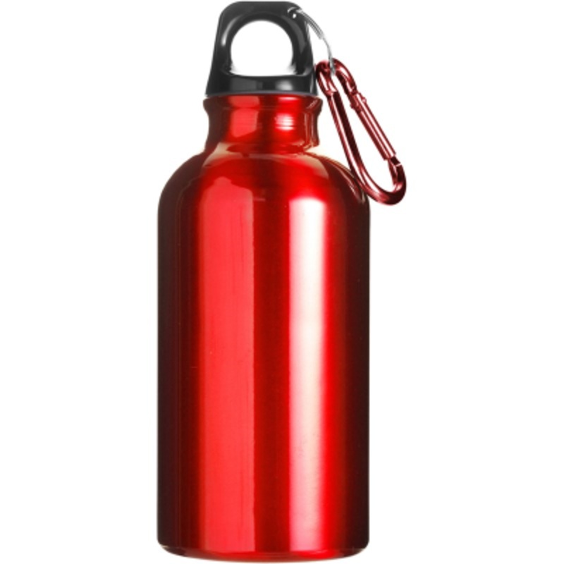 ALUMINIUM METAL WATER BOTTLE (400ML) in Red – Promise Promo