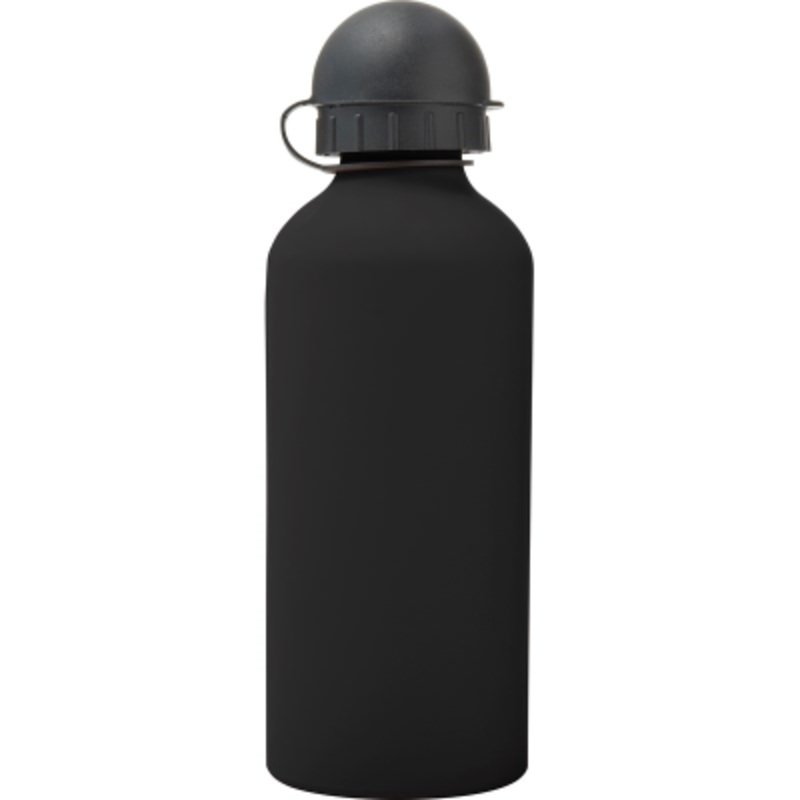 ALUMINIUM METAL WATER BOTTLE (600 ML) in Black – Promise Promo