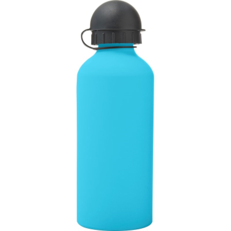 ALUMINIUM METAL WATER BOTTLE (600 ML) in Light Blue – Promise Promo