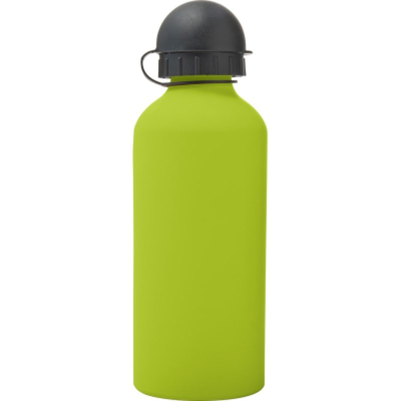 ALUMINIUM METAL WATER BOTTLE (600 ML) in Lime – Promise Promo
