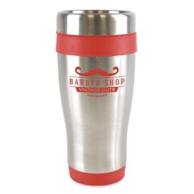 ANCOATS STAINLESS STEEL METAL TUMBLER with Red Trim – Promise Promo