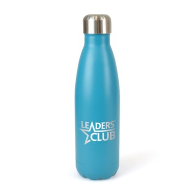 ASHFORD NOIR STAINLESS STEEL METAL DRINK BOTTLE in Cyan – Promise Promo