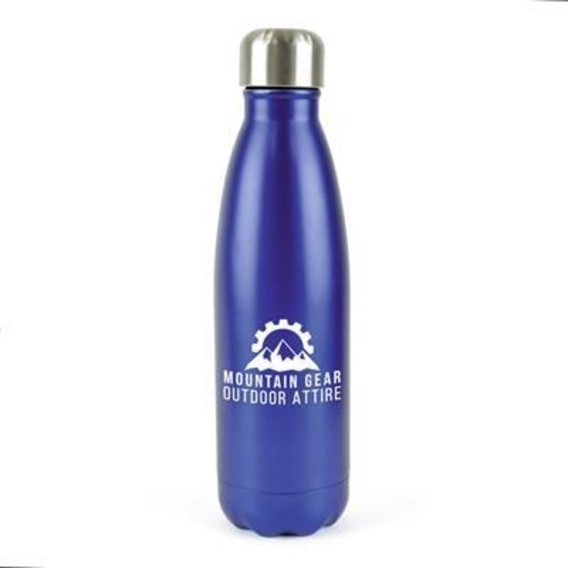 ASHFORD PLUS STAINLESS STEEL METAL DRINK BOTTLE in Blue – Promise Promo