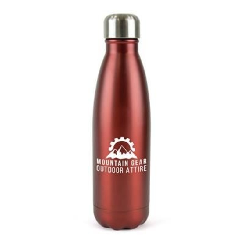 ASHFORD PLUS STAINLESS STEEL METAL DRINK BOTTLE in Red – Promise Promo