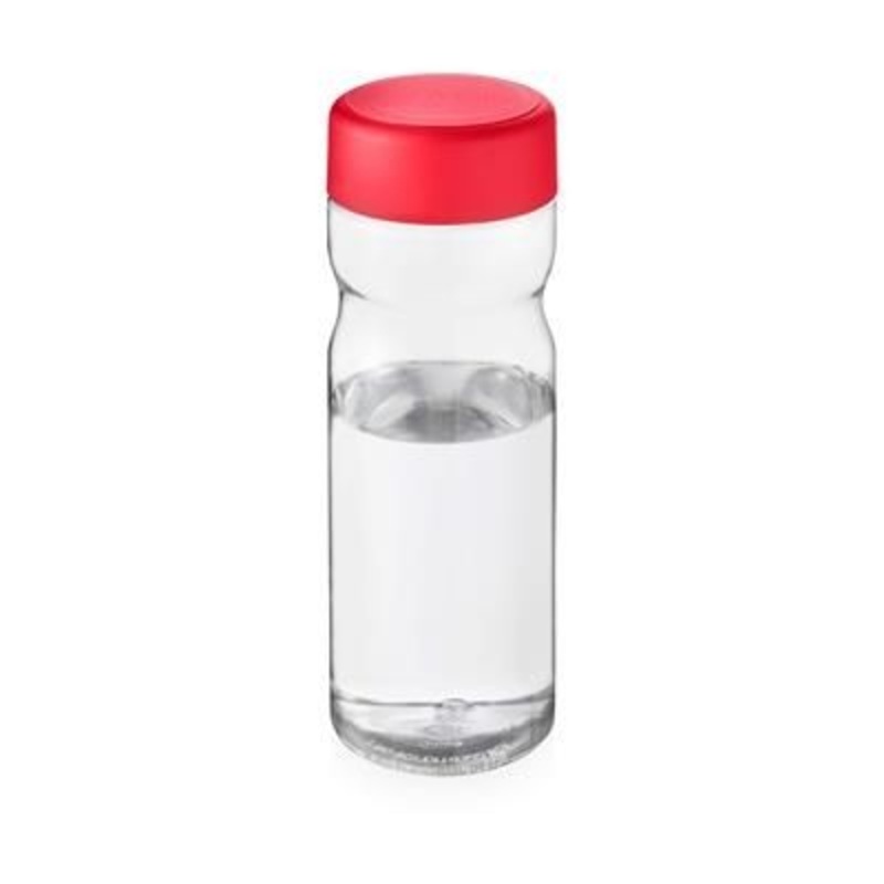 BASE SCREW CAP BOTTLE in Transparent & Red – Promise Promo