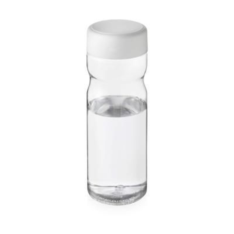 BASE SCREW CAP BOTTLE in Transparent & White Solid – Promise Promo