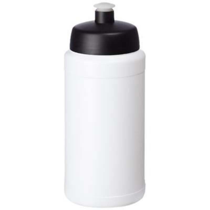 BASELINE PLUS 500 ML BOTTLE with Sports Lid in White Solid-black Solid – Promise Promo