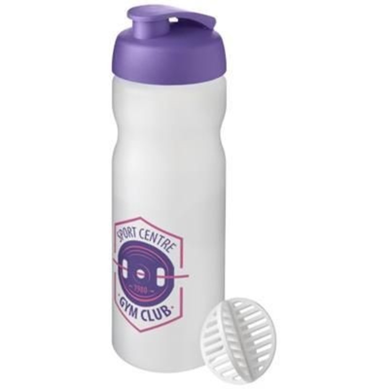 BASELINE PLUS 650 ML SHAKER BOTTLE in Purple & Frosted Clear Transparent – Promise Promo