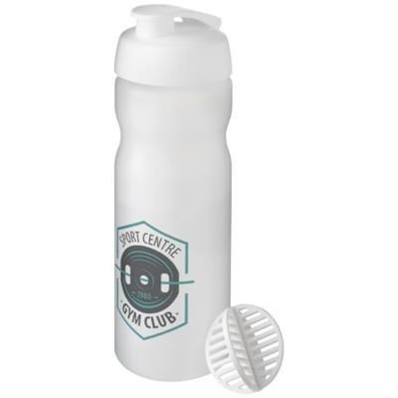 BASELINE PLUS 650 ML SHAKER BOTTLE in White & Frosted Clear Transparent – Promise Promo