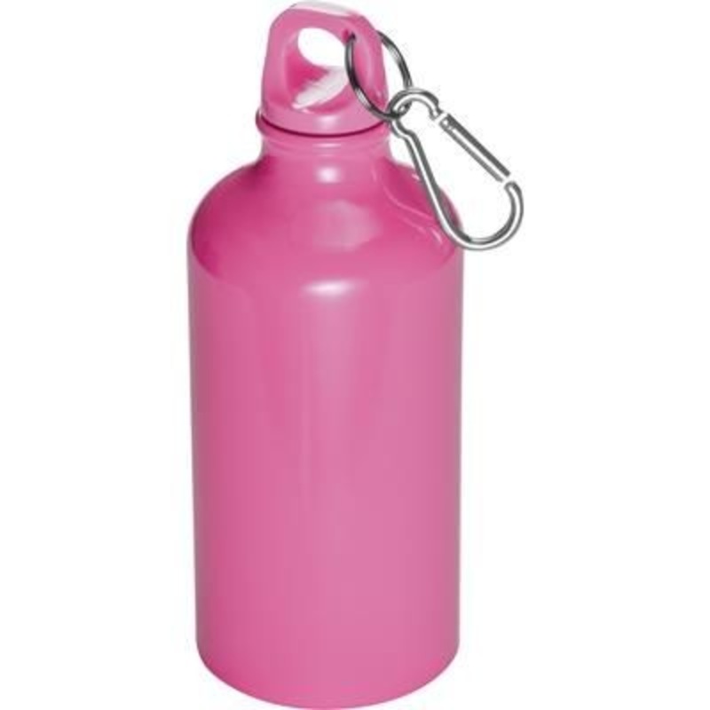 500ML STAINLESS STEEL METAL DRINK BOTTLE with Snap Hook in Pink – Promise Promo